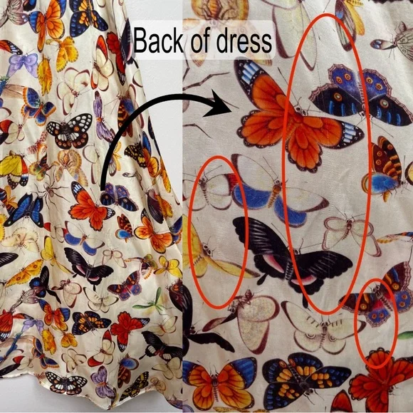 Samantha Pleet Butterfly Noble Midi Dress | Sz 6 - Picture 13 of 13